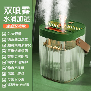 追風者、、、靜音噴霧加濕器小型迷你充電多噴頭大容量孕嬰桌面臥室家用學生