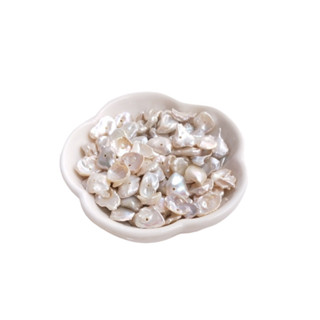 宏雲Hongyun-Ala新品-天然淡水再生珠異形巴羅克花托薄片散珠花瓣珍珠中孔diy手工資料