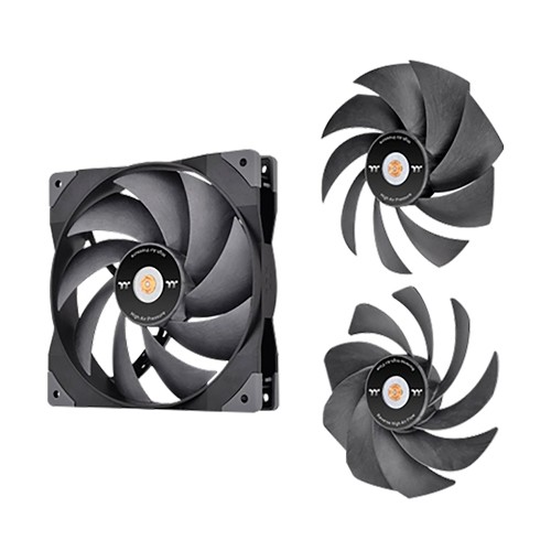 Thermaltake 曜越 耀影SWAFAN GT12 12cm系統散熱風扇(黑) TT Premium頂級 綠風潮