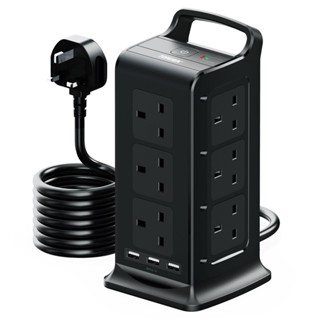 多用途USB立式塔形插座大功率多孔插座家用辦公電源板