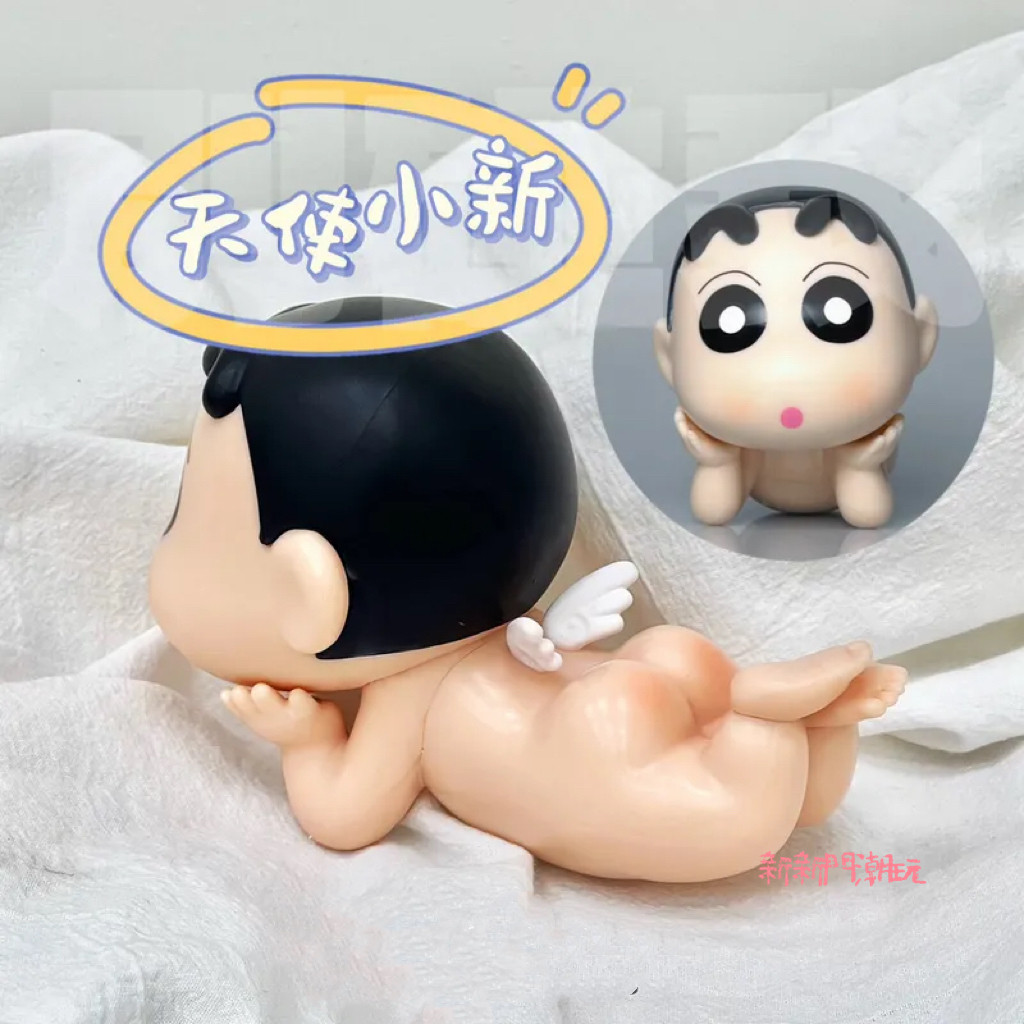 【天使寶寶小新】爆款🔥網紅ins 洗澡小新公仔 小新手機支架 小新支架 翅膀小新公仔GK 超可愛 送女生 朋友 生日禮物