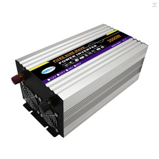 Toyutw)3000 瓦電源逆變器 12V DC 至 220V AC 轉換器,帶 2 個 AC 插座雙 LCD 顯示屏