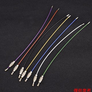 [熱賣] 10 件彩色不銹鋼線鑰匙扣繩鑰匙扣飛機齒輪電纜環鑰匙圈戶外徒步旅行