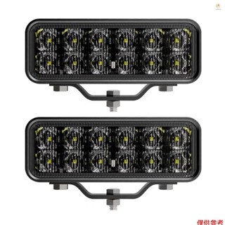 Casytw LED 工作燈條,6 英寸 120W 8000LM 駕駛霧燈防水聚光燈,適用於卡車越野車汽車船 2 件裝