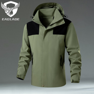 Eaglade 摩托車騎行飛行員夾克男士防水風衣防刮 25697 綠色 E05