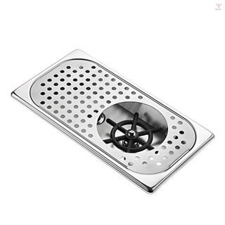 廚房水槽內建玻璃沖洗器不銹鋼洗瓶器自動多孔噴杯器水槽帶排水孔進出水管廚房水槽a