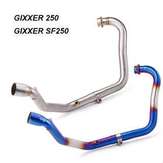 用於 Gixxer 250 SF250 排氣管連接到 51mm 消音器的可拆卸摩托車排氣彎頭管
