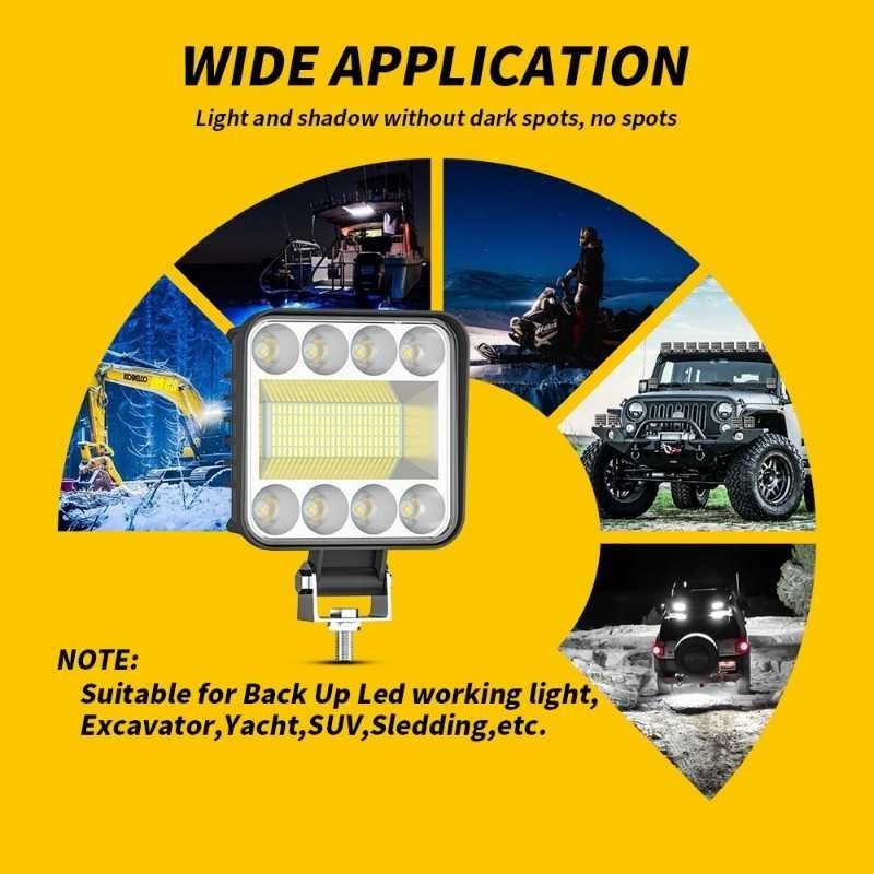 DXZ汽車射燈LED泛光燈冷白IP67 128W LED303