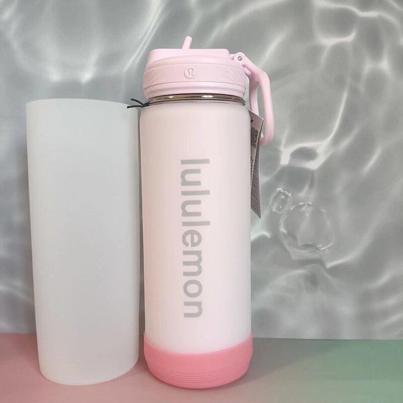 矽膠杯套lululemon保溫杯水杯杯套運動健身水壺水瓶保護套530ml