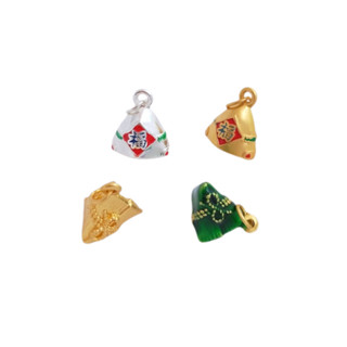 宏雲Hongyun-Ala新品-端午節小粽子吊墜滴油手工diy資料五彩繩寶寶手鏈配件編織項鍊墜