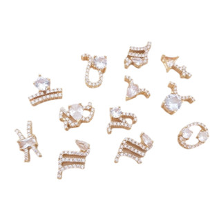 宏雲Hongyun-Ala新品-14k包金保色微鑲鋯石十二12星座項鍊吊墜手工飾品吊飾鎖骨鏈掛件