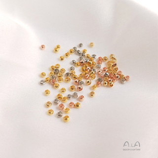 宏雲Hongyun-Ala新品-18K包金鍍真金保色定位珠DIY手工飾品配件資料收尾固定扣夾扣隔珠