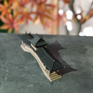 🚀臺灣出貨🚀中式古建擺件跨虹廊橋3d模型國風微景觀假山盆景魚缸裝潢擺件