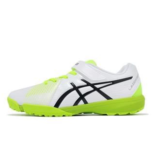 Asics 足球鞋 Lazerbeam FJ-MG 大童 女鞋 白 螢光綠 亞瑟士 [ACS] 1154A200100
