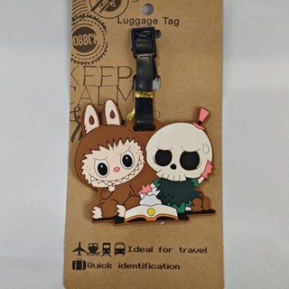 Labubu行李箱掛牌 拉布布行李防丟牌 行李標籤 登機牌行李箱牌 吊牌周邊 鑰匙扣 包包掛飾