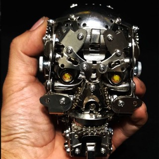 機械師3d立體金屬拼圖骷髏手工禮物模型解壓組裝朋克金屬拼裝模型