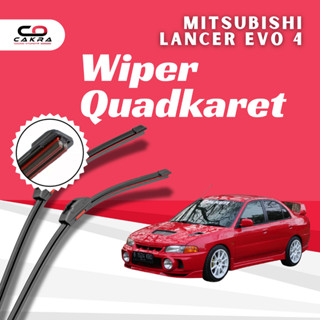 MITSUBISHI 三菱 Lancer Evo 4 無框四刮片雨刷 4 橡膠刮片 1 套左右