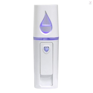 Nano Facial Mister 20mL 面部加濕器便攜式冷霧蒸臉器 SPA 保濕補水面部噴霧器 USB 可充電手