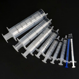 5pcs 1ml 3ml 5ml 10ml 20ml 2.5ml 30ml 60ml 無菌寵物餵食一次性注射器或水培實驗