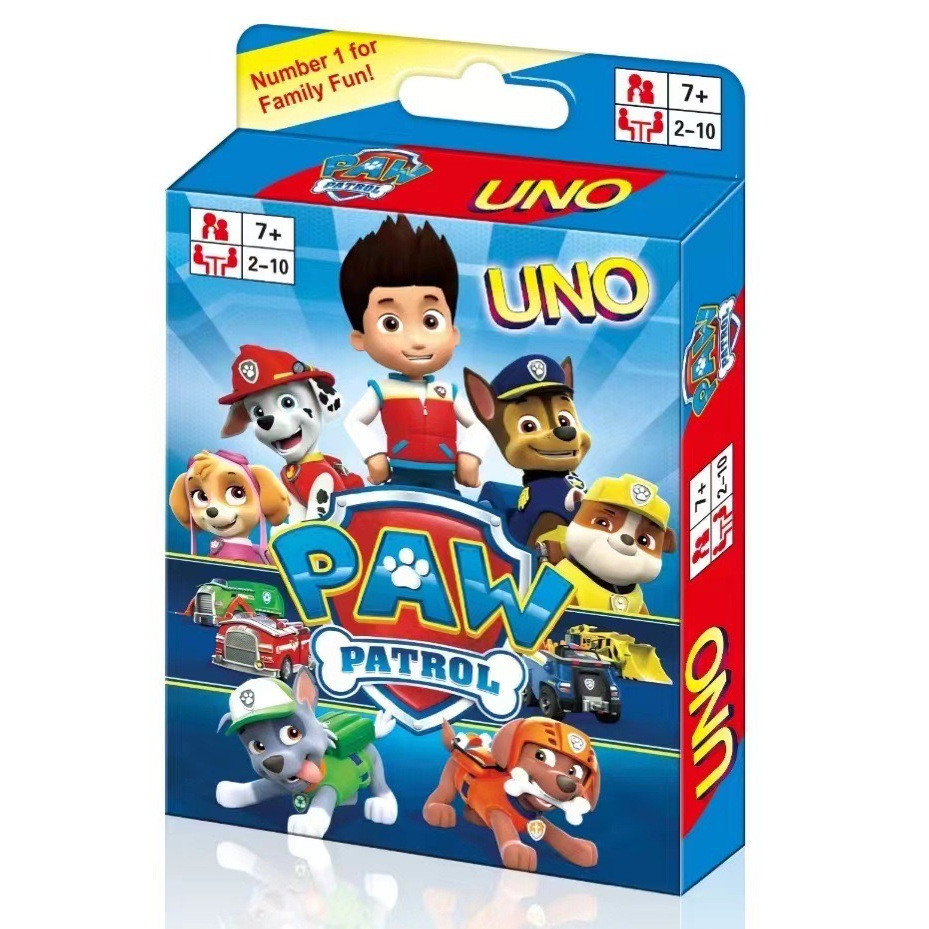 【刻度-268】正版桌遊UNO接龍桌遊PAW汪汪隊狗狗阿奇小麗毛毛萊德撲克牌潮玩卡通卡牌