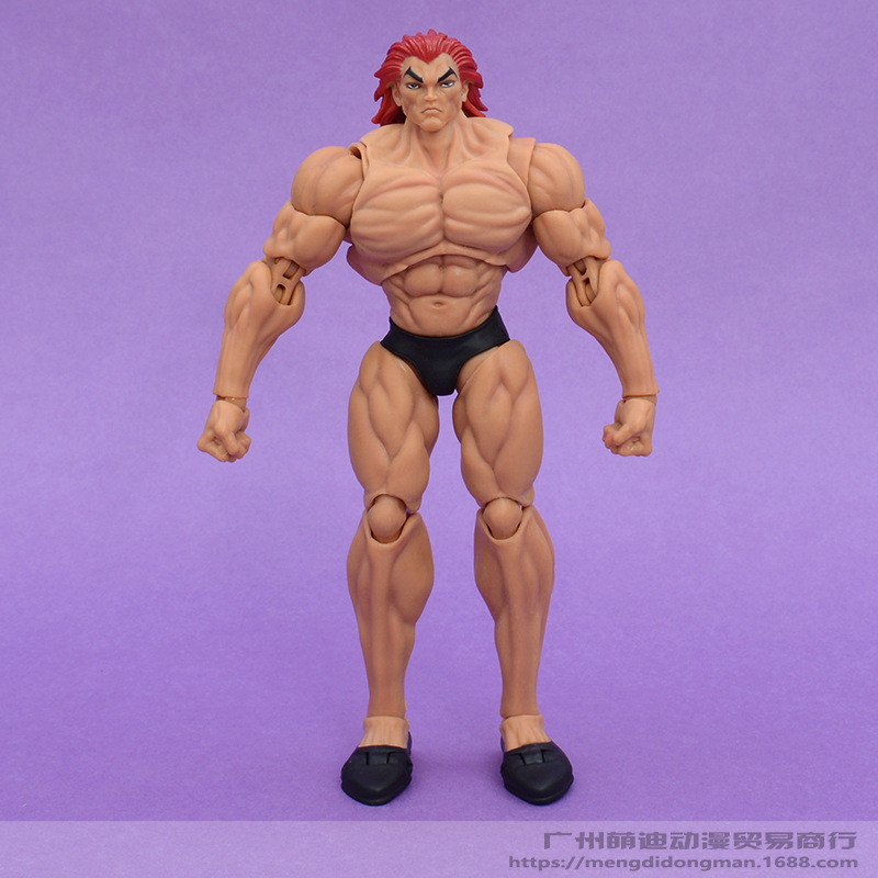 【現貨熱賣】高18cm 範馬刃牙 範馬勇次郎 食人魔 範馬海皇 關節可動 人偶 模型 盒裝 手辦 可愛 生日 禮物