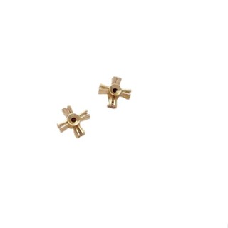宏雲Hongyun-Ala新品-14K包金保色四葉草隔珠鑲鋯四角花形隔片手工串珠飾品配件diy資料