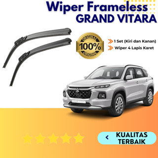 SUZUKI 鈴木 Grand Vitara 無框汽車前雨刷一對 2 件左右無鋼圈玻璃雨刷汽車前雨刷片香蕉模型通用雨刷片