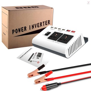 Toyutw)300w 電源逆變器 DC 12V 到 AC 110V 車載充電器轉換器,帶 4 個 USB 埠 8 個