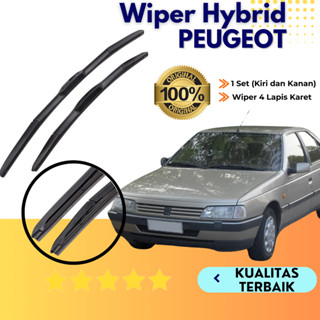 PEUGEOT 標致 405 汽車混合雨刷一對 2 PCS 左右無鋼圈玻璃雨刷混合動力車前刮片香蕉模型橡膠摩托車車輛