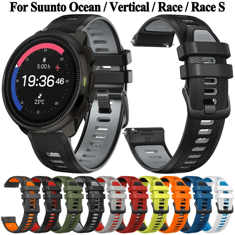 22mm Suunto Ocean / Race S錶帶/垂直錶帶Suunto手錶運動腕帶5 Peak / 9Peak