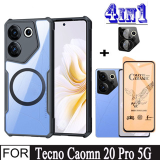 Tecno Camon 20 Pro 5G 4G 防震手機殼適用於 TecnoCamon20Pro 5G 4G 陶瓷螢幕