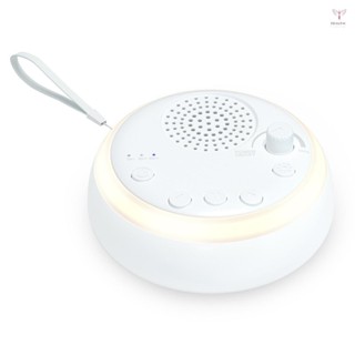 Toyutw)桌面白噪音機迷你嬰兒睡眠機內置夜燈 16 種舒緩聲音 15/30/60 分鐘定時器帶掛繩 USB 充電線嬰
