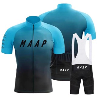 【臺灣有貨】騎行服 車衣 自行車服 自行車衣 單車服 MAAP新款牛奶絲騎乘公路速乾自行車夏季短袖牛奶上衣透氣單車套裝