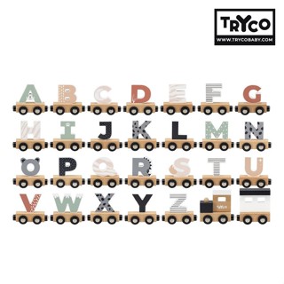比利時Tryco木製字母火車28件組 eslite誠品