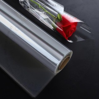 ＃★禮品包裝紙★ 透明玻璃紙烘培 包花紙 捲筒防水防塵塑膠鮮花 包裝紙 花束材料花藝用266256