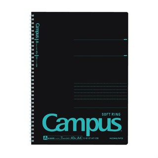 KOKUYO Campus軟線圈點線筆記本/ A4/ 黑 eslite誠品