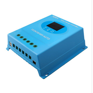 120a MPPT 太陽能充電控制器 12V 24V 36V 48V 自動適配充電控制器,帶黑光液晶顯示屏智慧調節器,用