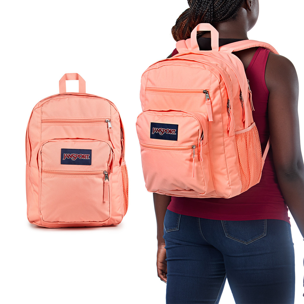 Jansport 包包 Big Student 後背包 蜜桃粉 34L 大容量 夾層 [ACS] JS0A47JKKM2