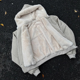 潮牌男裝 外套 座山雕短棉服 加厚 羊羔絨外套 水洗做舊 連帽棉 羽絨外套 男外套 羽絨 棉衣 麵包外套 韻慧