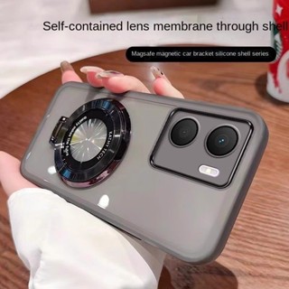 適用於 Oppo Reno 13F 13 Pro 啞光矽膠鏡頭保護磁性支架手機殼適用於 Reno 13F 12 FS 的