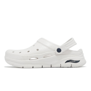 Skechers 涼鞋 Arch Fit-Valiant 男鞋 白 藍 洞洞鞋 涼拖鞋 [ACS] 243160WNV