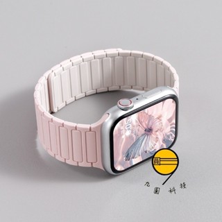 真皮錶帶 適用於Apple Watch 10 錶帶9 8 7 SE 42mm 49mm 46mm 磁吸錶帶 蘋果手錶錶帶
