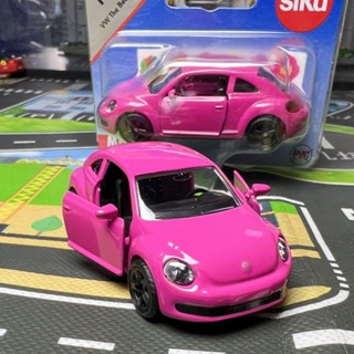 德國仕高siku大眾甲殼蟲粉色1488合金車模型兒童玩具小汽車禮物絕版車模