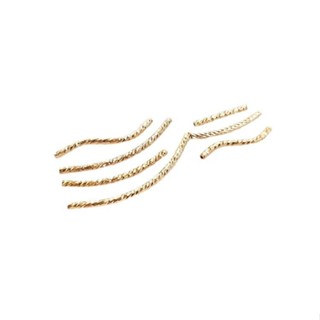 宏雲Hongyun-Ala新品-保色14K包金刻面螺紋彎管直管S管手工diy飾品配件串項鍊手鏈資料