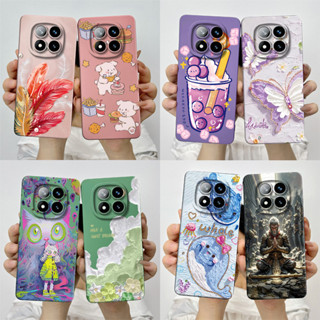適用於 Redmi Note 14 Pro Plus 5G 外殼 Note14 Pro+ 5G 軟矽膠手機殼甜美彩繪時尚