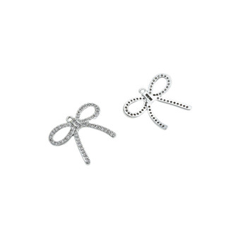 宏雲Hongyun-Ala新品-強保色14K包金精緻簡約蝴蝶結吊墜diy手工串珍珠手鏈項鍊飾品掛件