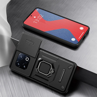 適用於 Vivo iQOO 13 5G 防震裝甲外殼滑動相機鏡頭保護環支架蓋