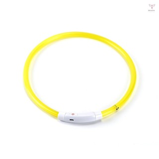 Led 狗項圈 USB 可充電閃光狗項鍊燈 PVC 寵物安全項圈,適用於大型中小型犬
