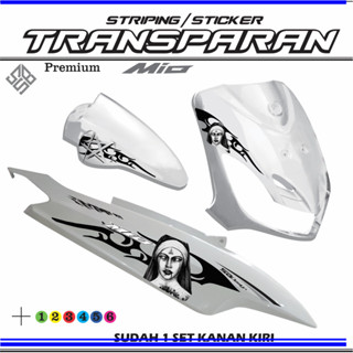 山葉 YAMAHA MIO LAMA 運動酷炫簡約設計清單的定製透明 UV 貼紙