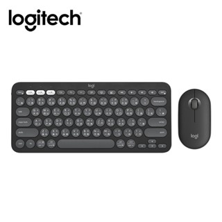 【Logitech 羅技】Pebble 2 Combo 無線藍牙鍵盤滑鼠組 石墨灰